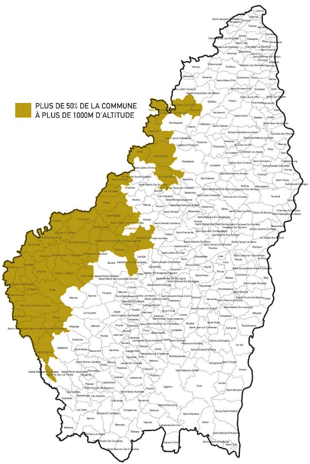 Carte Ardèche Bœuf des prairies fleuries