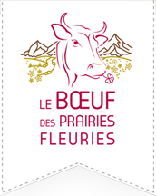 Logo bœuf des prairies fleuries